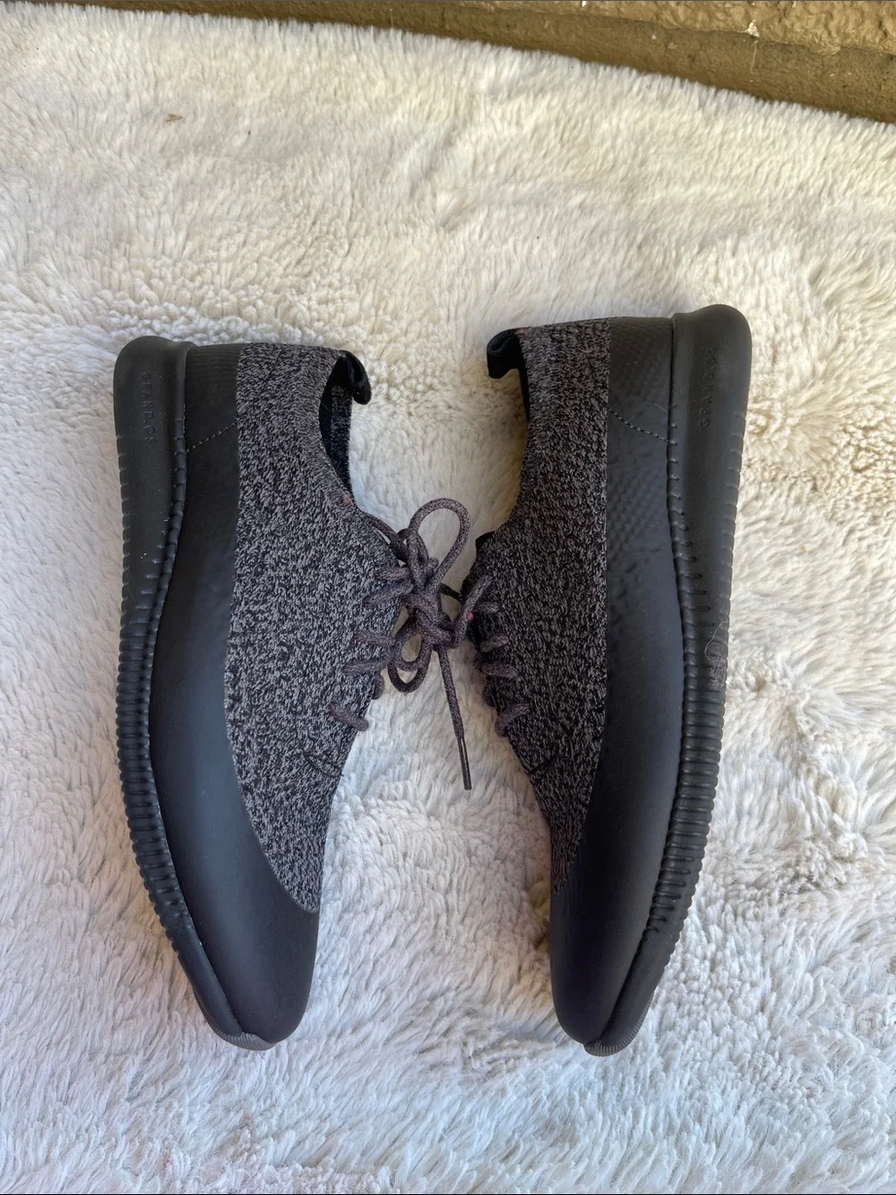 Cole Haan Lace-Up Stitchlite Shoes in Black & Gray Size 8